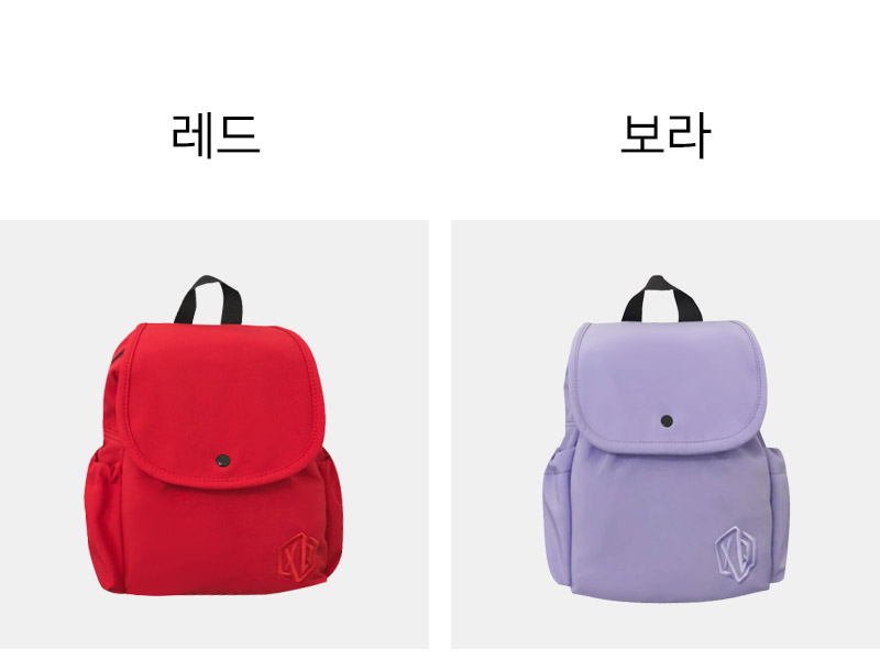 고퀄제품 [특가/당일발송] 3color 나일론 스트링 투포켓 미니 백팩 EBA885 상세 이미지 4